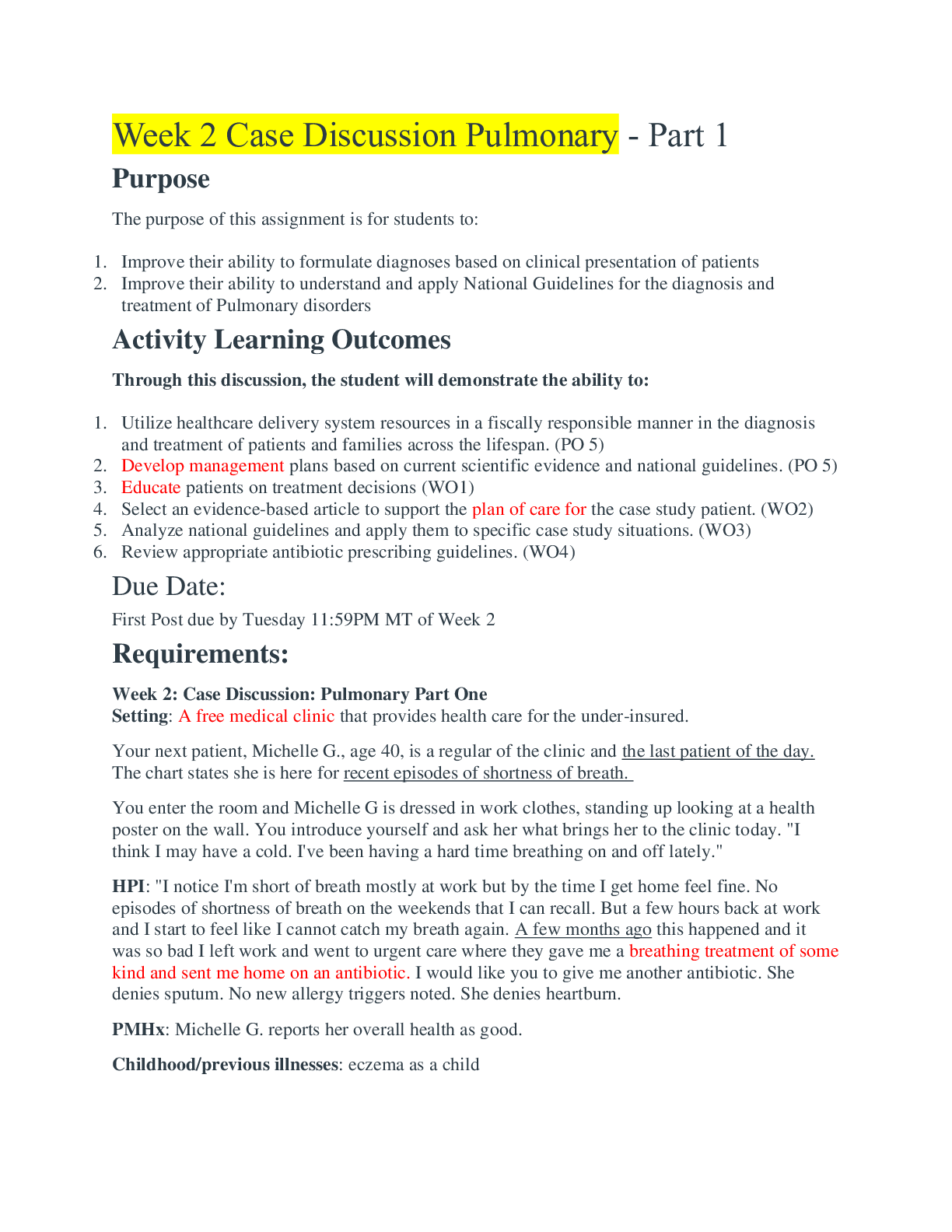 Preview image for NR 603 Week 2 Case Discussion Pulmonary - Part 1